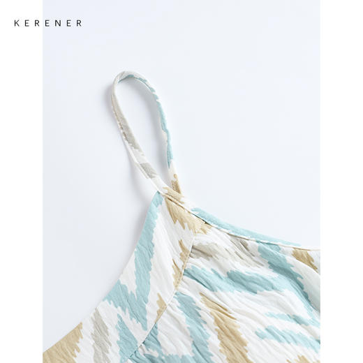 可人儿小众设计师新款泡泡绵女士睡衣夏季少女睡裙可外穿家居服 商品图2