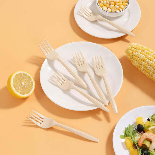 【批发】美丽雅玉米淀粉基厚韧餐叉 商品图3
