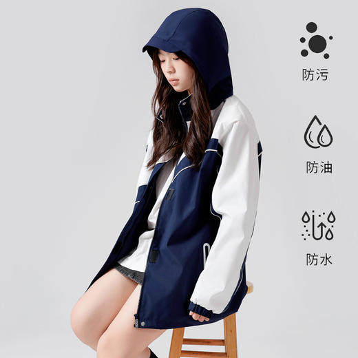 【安奈儿&雅兰特】深圳校服男女童冲锋衣冬季新款安奈儿童装CM545987 商品图2