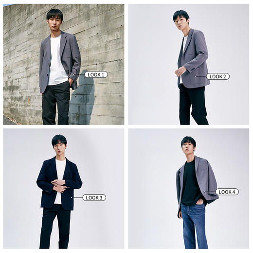 simplepieces外套男SPS春夏简约高级感经典百搭贴袋针织休闲西装 商品图3