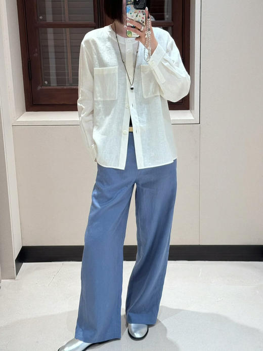 【高品质私服】【IC亚麻平纹衬衫】保留亚麻天然褶皱慵的懒韵味与麻节肌理，尽显休闲随性，质朴与清新格调G1471-CC【无标出货 介意慎拍】 商品图10