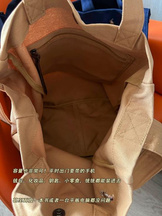 R L拉*新款经典款帆布购物托特包 商品图9