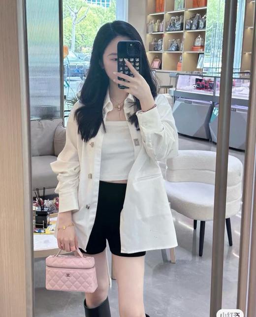 香奈儿LP盒子包 淡金扣荔枝皮（MM） 商品图6