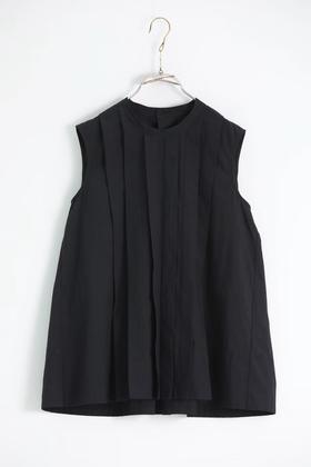 ECOLE DE CURIOSITES 无袖上衣背心前有宽褶