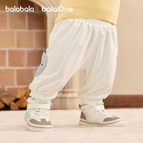 巴拉巴拉balaOne宝宝长裤宽松束脚裤男童女童裤子冬2025新款保暖