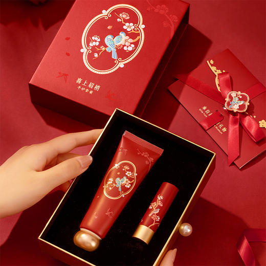 【故宫香氛】喜上眉梢护手霜唇膏礼盒文创新婚结婚生日礼物伴手礼 商品图2