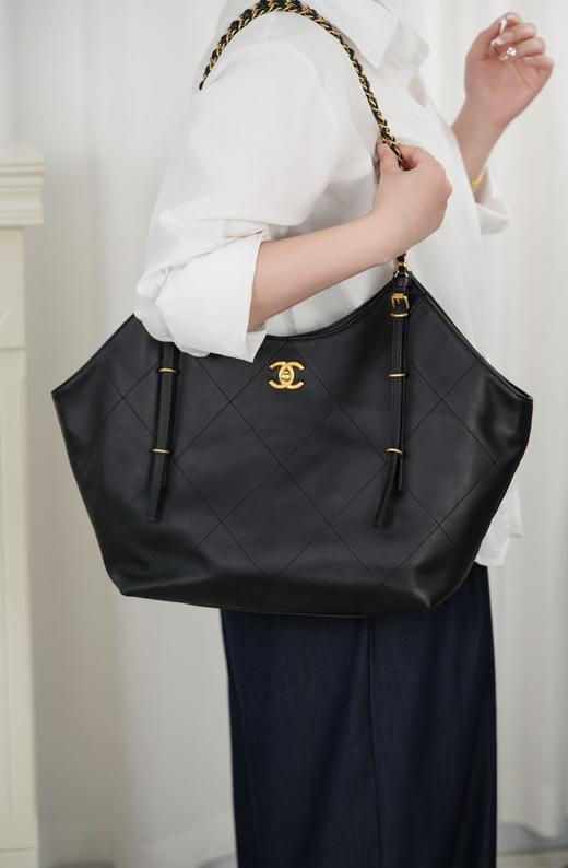 香奈儿 25S 走秀款Tote包黑金 小号（LZ*MM） 商品图9
