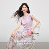 【07/23新品】熙世界夏日巨好看的套装女2025新款扭结马甲T恤碎花半身裙两件套 商品缩略图1