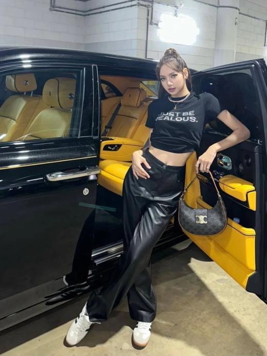 赛琳-凯旋门-E23 新版AVA TRIOMPHE标志印花牛皮革手袋（LZ） 商品图3