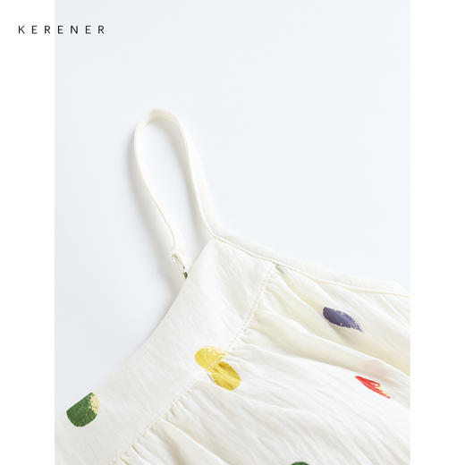 可人儿小众设计师新款泡泡绵女士睡衣夏季少女睡裙可外穿家居服 商品图2