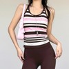 Gymicon能量符号 瑜伽服背心带胸垫内衣速干条纹健身服运动上衣YABX2503 商品缩略图2