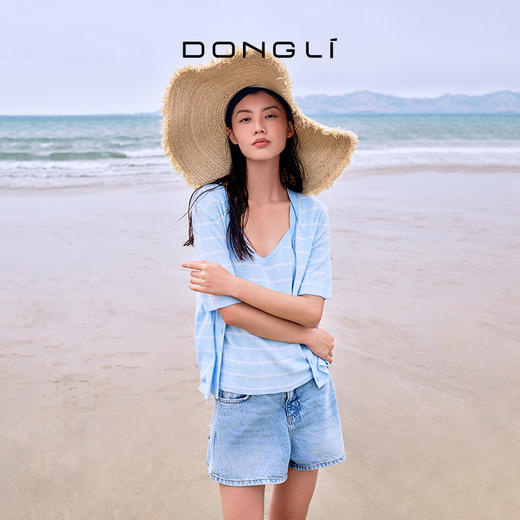 东黎 • 温柔的海风 海岛棉女士圆领背心 5269 商品图1