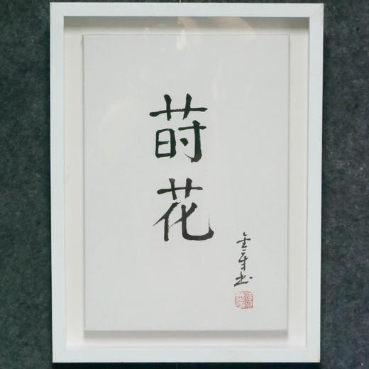 陈金章《莳花》书法原作33CM*22CM 手写宣纸作品[含框] 商品图4