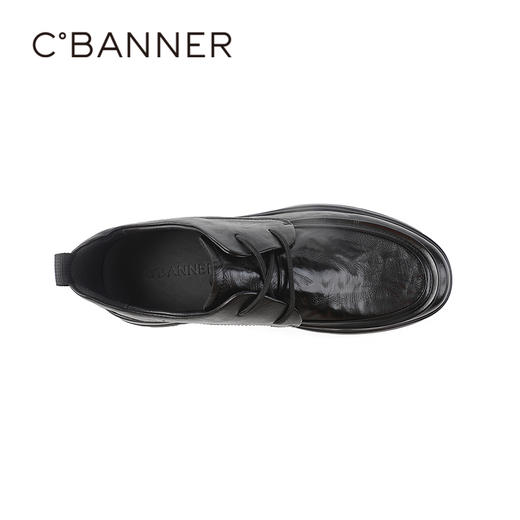 千百度秋季软面抓花牛皮鞋面轻软橡胶大底男鞋A25460712 商品图2