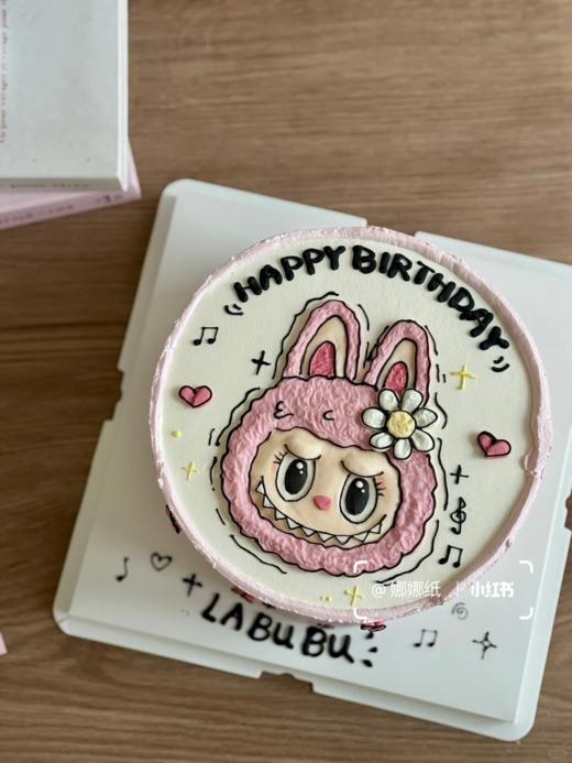 多款式~labubu拉布布卡通手绘蛋糕-低糖处理无添加 商品图1