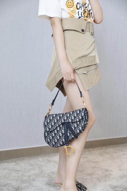 迪奥-Oblique  中号老花马鞍手袋（LZ） 商品图10