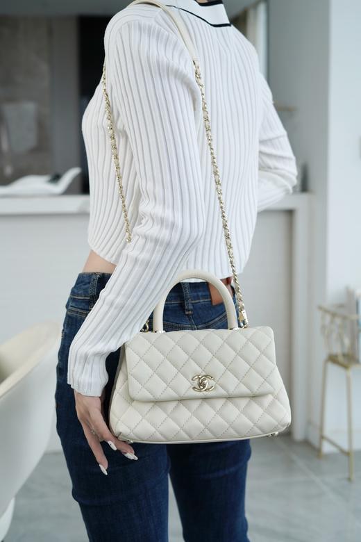 香奈儿 Coco Handle米白浅金（MM） 商品图1