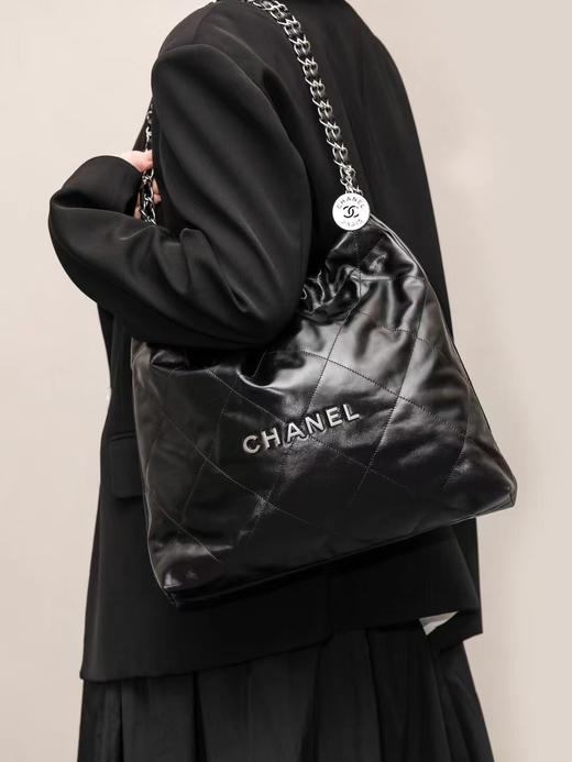 香奈儿 22Bag 超大容量垃圾袋托特包单肩包 中号（LZ） 商品图11