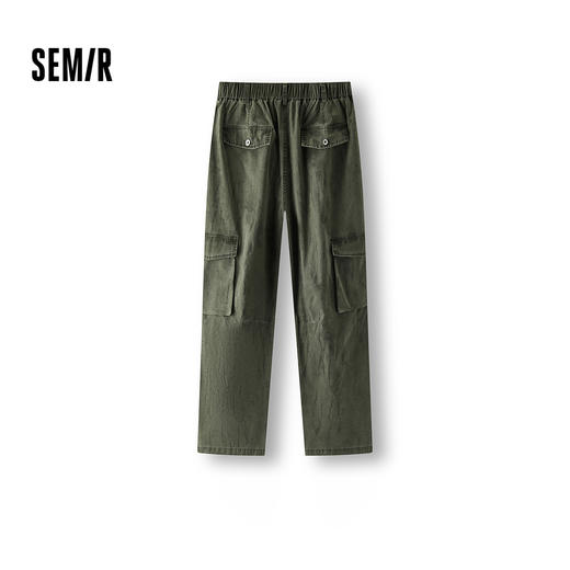 [商场同款]森马休闲裤男宽松直筒裤工装伞兵裤2025夏新款长裤纯棉 商品图1