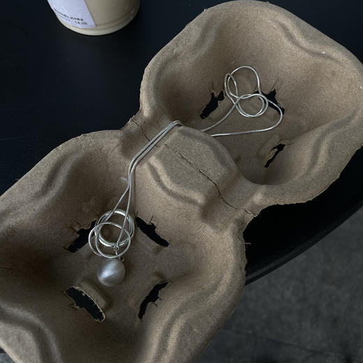 银色铜长款项链流苏高级感美式小众设计百搭蛇骨链 商品图7