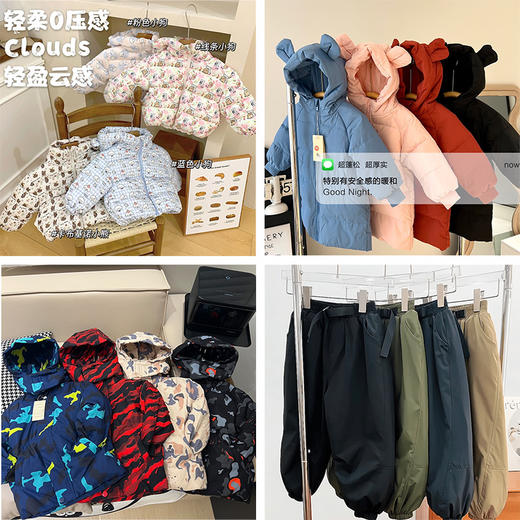 🔥🔥🔥反季特价！大小码齐全【胖胖象】填充国标90绒！儿童印花羽绒服中小童宝宝保暖棉外套小孩棉袄棉服聚 商品图2