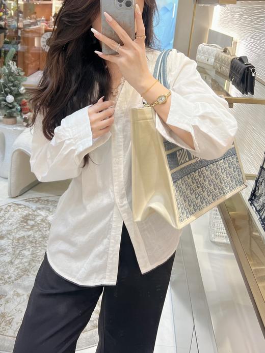 迪奥BOOK TOTE托特摩登又精致 经典老花刺绣拼接牛皮小号中号（MM） 商品图8