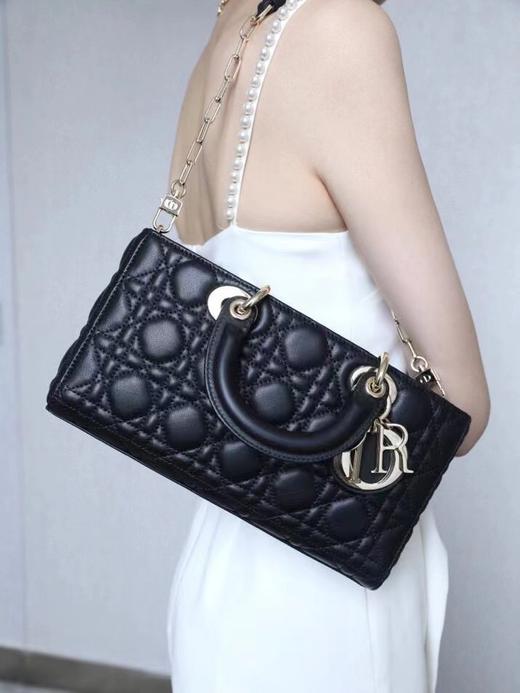 迪奥-LADY D-JOY 手袋【羊皮藤格纹】（LZ） 商品图5