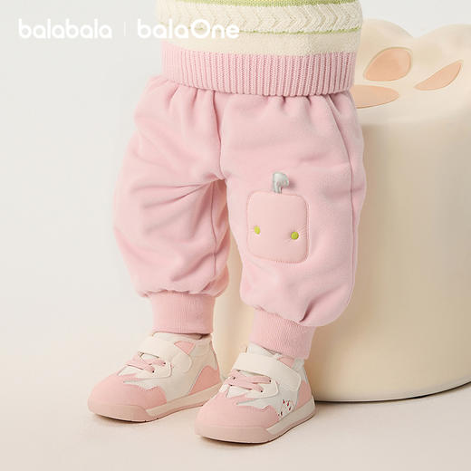巴拉巴拉balaOne宝宝长裤宽松束脚裤男童女童裤子冬2025新款保暖 商品图1