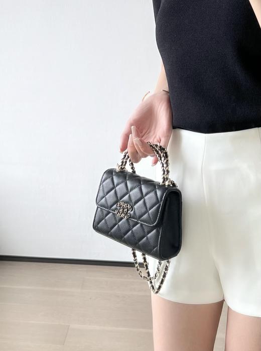 香奈儿 25s春夏 交叉手柄竖款Kelly收纳斜跨包（MM） 商品图4