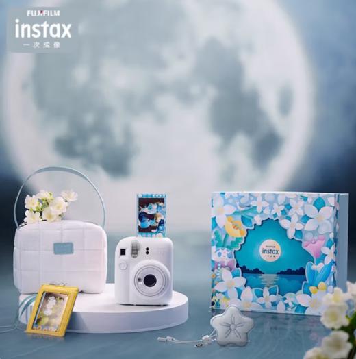 【国行正品】富士（FUJIFILM）instax mini12月光茉莉(白)花与她 限定礼盒 拍立得照相机即拍即得 商品图1