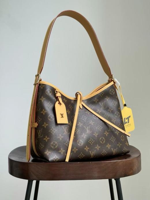 GZ84驴家 CARRYALL PM经典老花满印 涂层帆布拼牛皮饰边 子母包手提单肩包 女款 棕色（GZ*DG） 商品图0