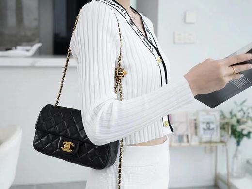 香奈儿-编织金球包 |  大mini 黑色链条包（LZ） 商品图4
