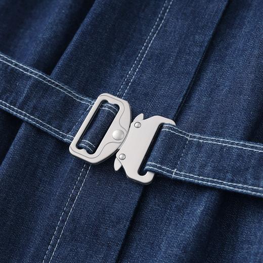 「高货wl」全新升级【铂金会员358/天猫479/差价121】(65549)洛诗琳气质休闲牛仔连衣裙2025夏季新款收腰显瘦裙子女 商品图3