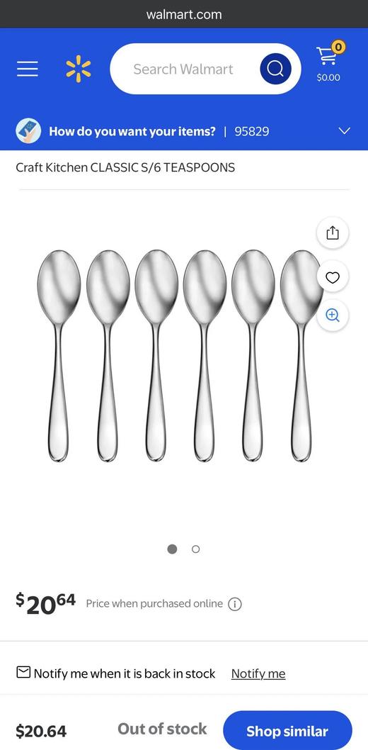 6支装29.9六件套勺子出口欧美厨具品牌SUS304食品级不锈钢外网售价11.42美元！折合要82元基地直邮 商品图9