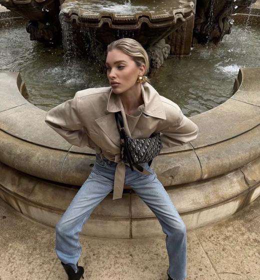 迪奥 D-Journey 手袋 饭盒包 老花配皮（CB） 商品图7