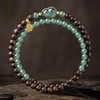 千山万水沉香木蓝水翡翠手串 商品缩略图1