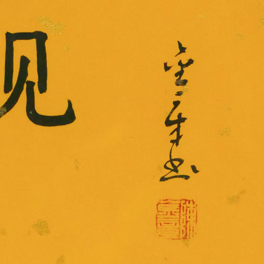 陈金章《静观》书法原作33CM*22CM 手写宣纸作品[含框] 商品图3