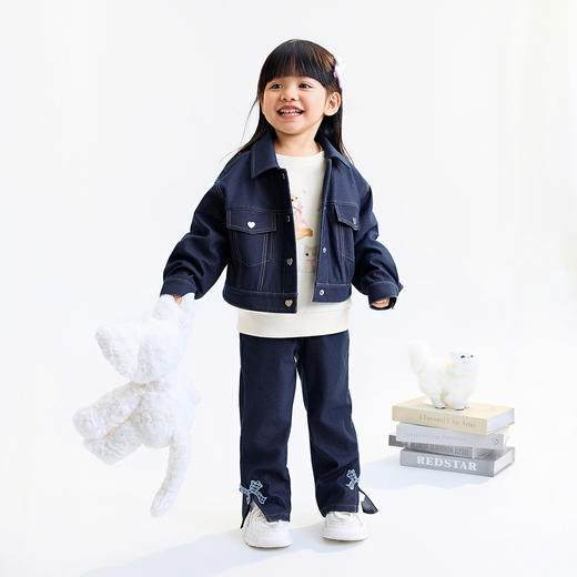 【实体店同款】女童夹克外套秋季新款安奈儿童装XG535353 商品图3