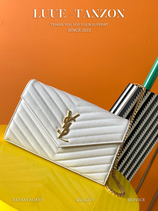 圣罗兰-MONOGRAM鱼子酱纹路原厂皮版本信封包（LZ） 商品图2