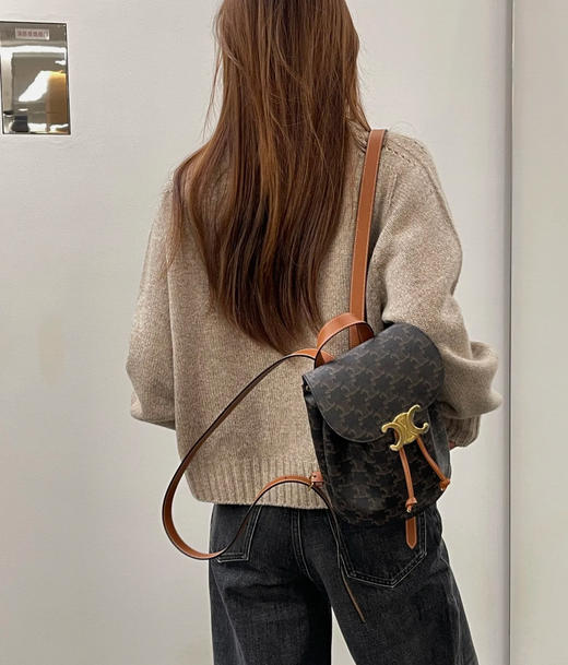 赛琳  BONNIE光滑牛皮革背包（LZ） 商品图1