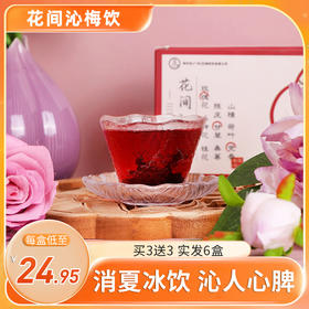 【买2送1 买3送3】李时珍李氏纲目 花间沁梅饮（三花酸梅汤）150g/盒 消夏冰饮 沁人心脾