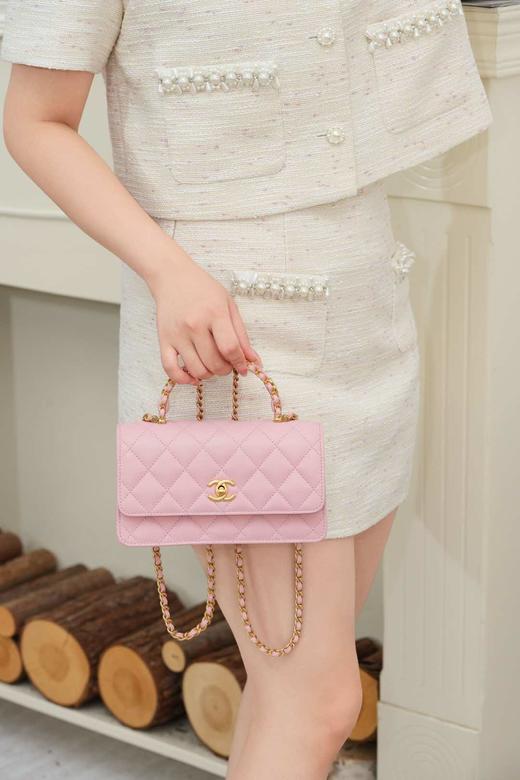 香奈儿 25B 双手柄  粉色（LZ） 商品图9