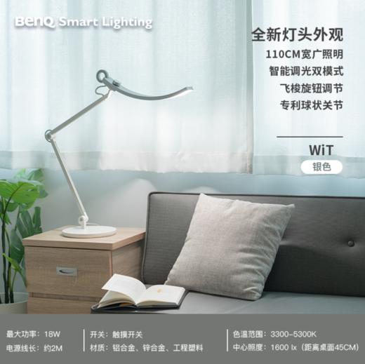 明基（BenQ）WiT双臂工作现代卧室宿舍床头阅读书桌LED学习专用护眼台灯MJ 商品图0