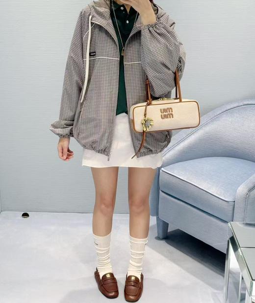 缪缪 25ss  新款帆布保龄球包（LZ*MM） 商品图3