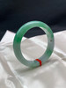 620579，53.6圈口，飘绿正圈平安镯，飘得多，底子细腻有水 商品缩略图1