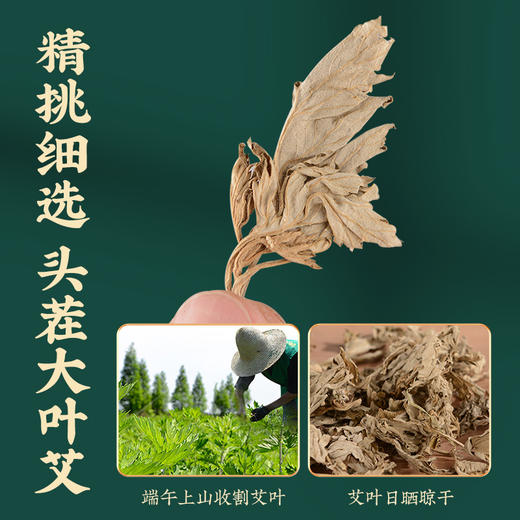 南京同仁堂500g优选艾叶 端午袋装泡脚足浴艾草包 艾叶包月子沐浴 商品图1