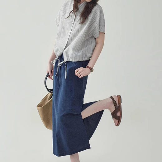 裁缝学苑AQ511复古抽绳连肩短袖衬衫纸样女装短款上衣小衫样板 商品图2