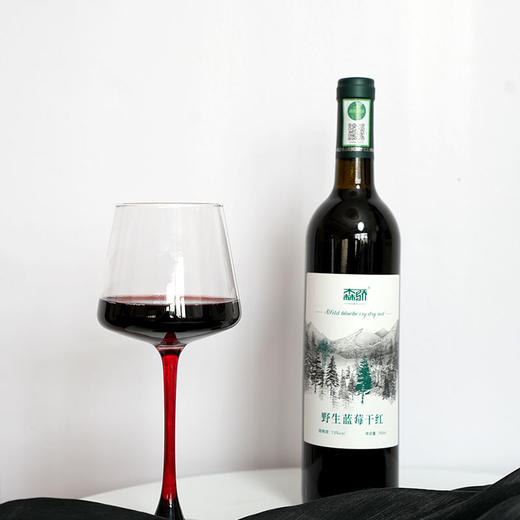 【野生蓝莓干红】森林食品认证 选自北纬47~53°的野生蓝莓原汁酿造 丰富花青素AA 商品图2