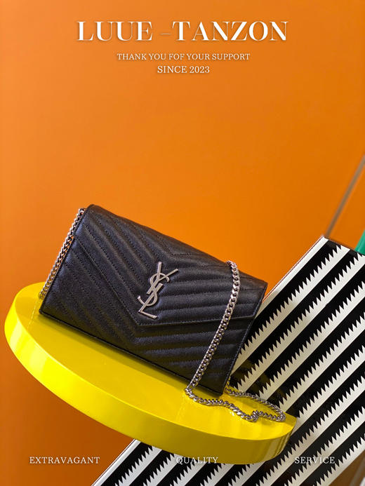 圣罗兰-MONOGRAM鱼子酱纹路原厂皮版本信封包（LZ） 商品图1