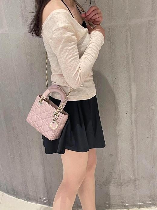 迪奥  迷你 LADY  三格胭脂粉   手提包  单肩包 （LZ） 商品图6